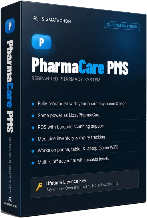 Pharmacy PMS (Customised) product box