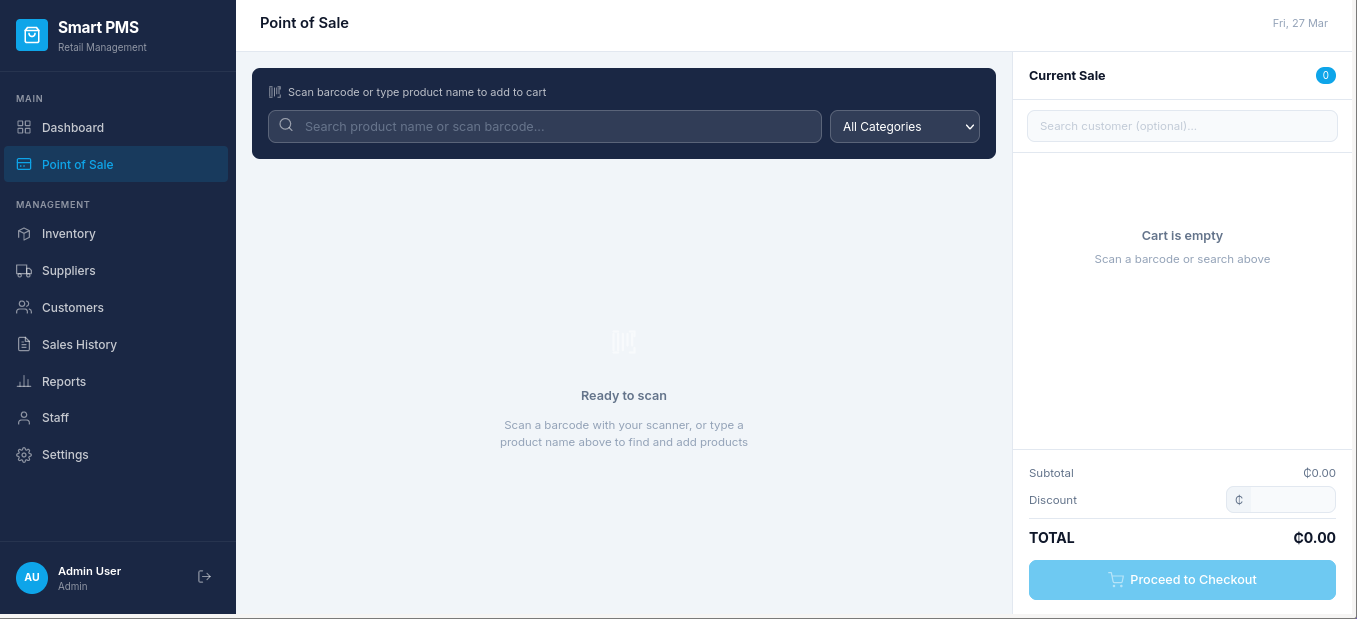 Smart Mart PMS Point of Sale